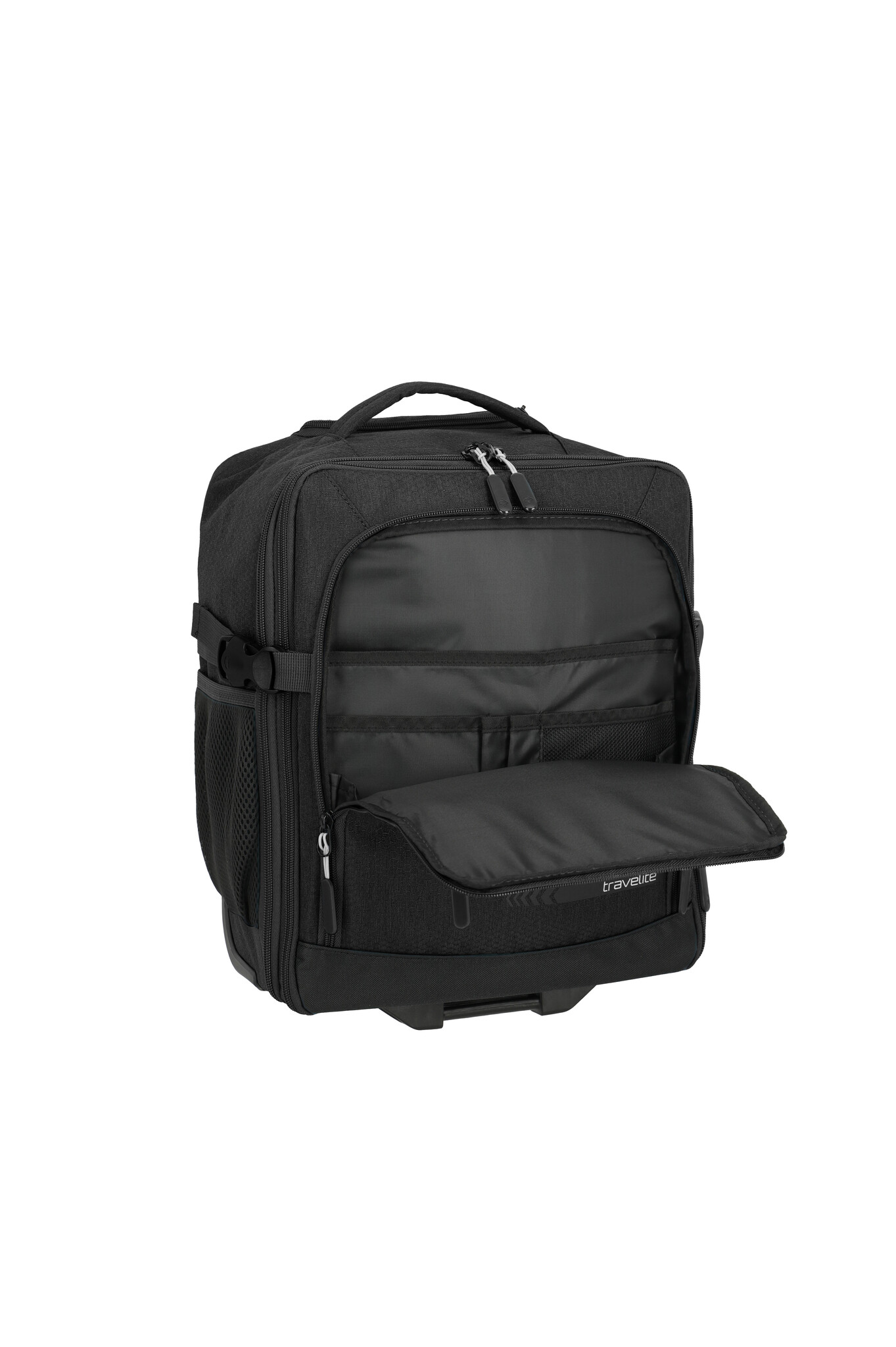 Travelite Kick Off handbagage trolley-rugtas 30x40x20cm zwart