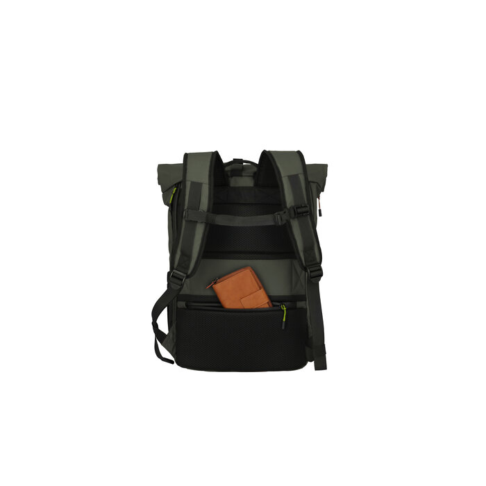 Travelite Travelite Briize 15.6" laptop-Rollup rugtas khaki