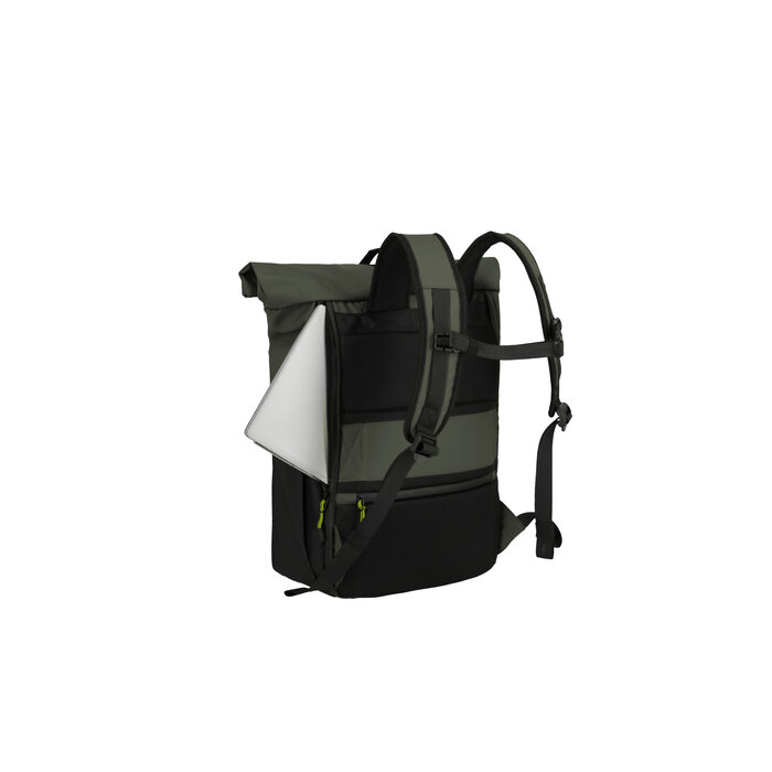 Travelite Travelite Briize 15.6" laptop-Rollup rugtas khaki