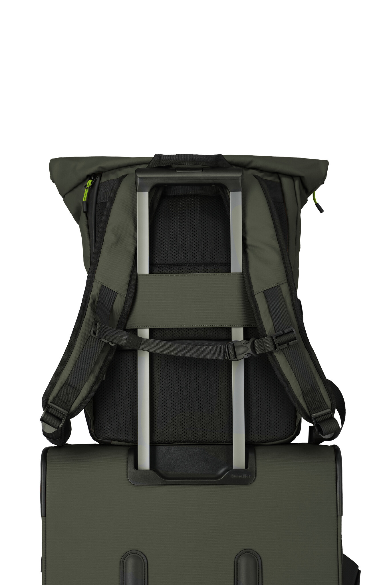 Travelite Travelite Briize 15.6" laptop-Rollup rugtas khaki