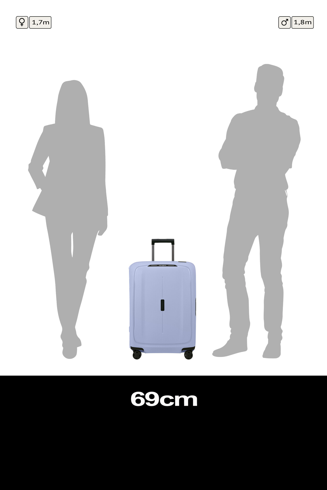 Samsonite Samsonite Essens spinner 69 cm-88L lavender