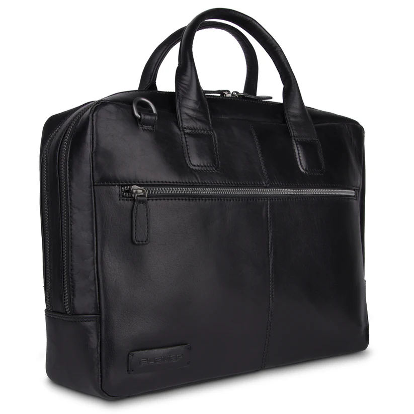 Plevier Plevier Flint businesstas 16 inch zwart