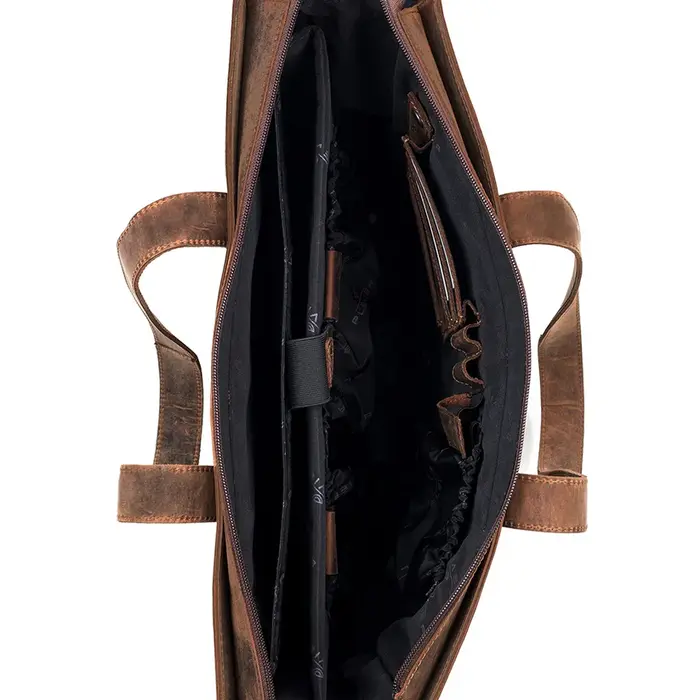 Plevier Plevier Hopper 16 inch laptop-shopper donkerbruin