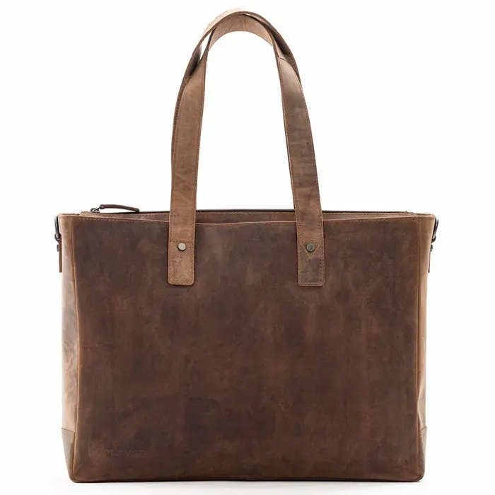 Plevier Plevier Hopper 16 inch laptop-shopper donkerbruin