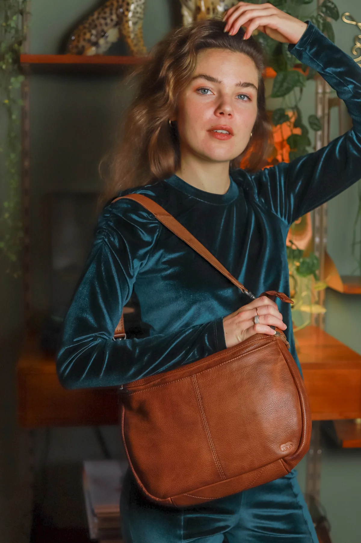 Bear Design Bear Design Tania schoudertas cognac