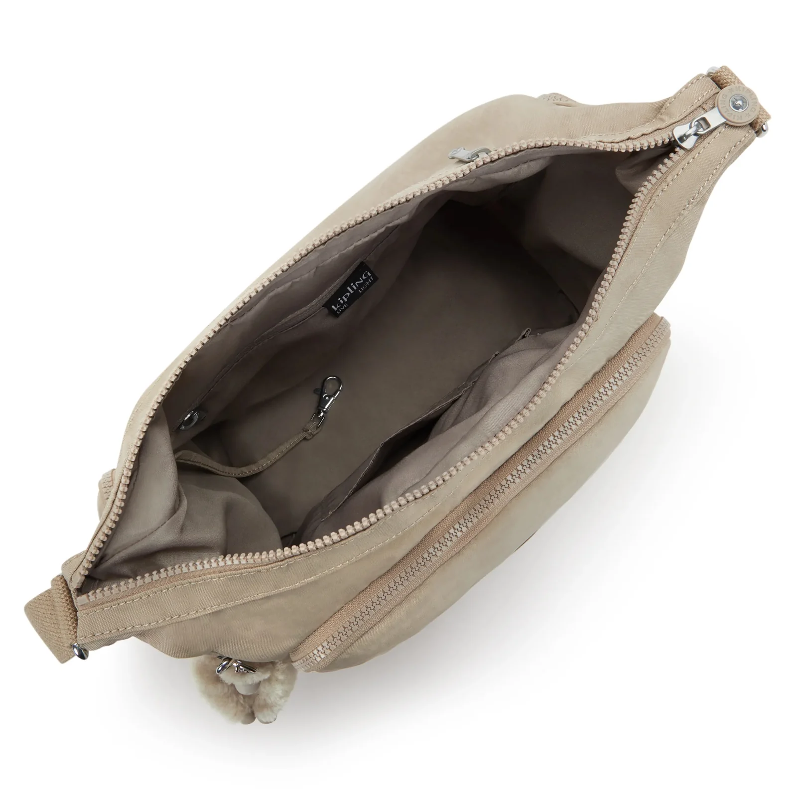 Kipling Kipling Gabb schoudertas soft taupe