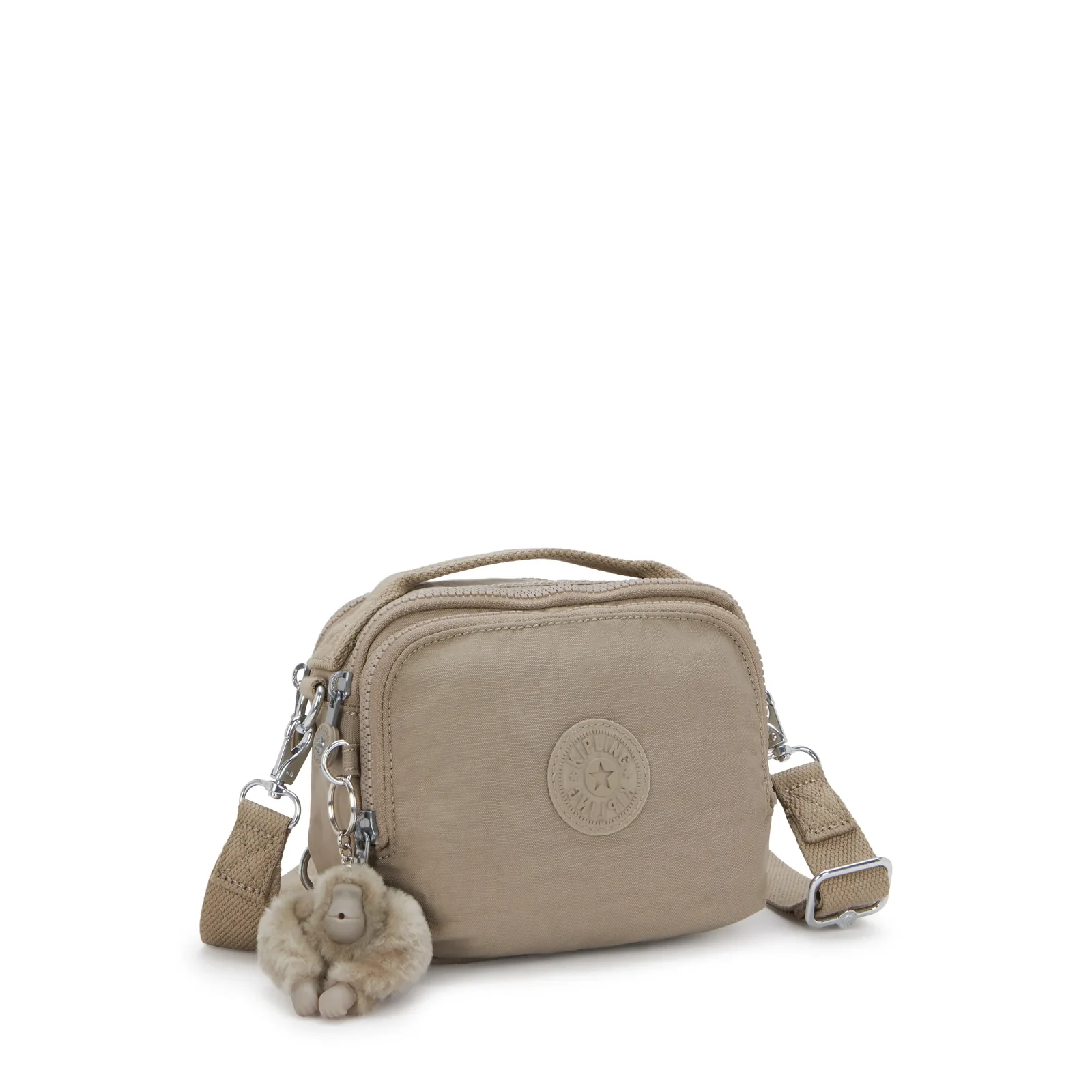 Kipling Kipling Cahir schoudertasje-rugtasje soft taupe