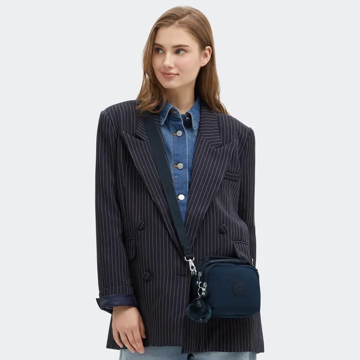 Kipling Kipling Cahir schoudertasje-rugtasje blue bleu 2