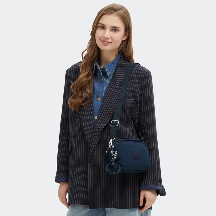 Kipling Kipling Cahir schoudertasje-rugtasje blue bleu 2