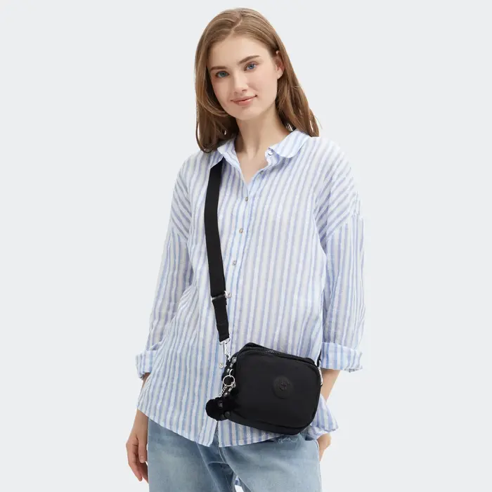 Kipling Kipling Cahir schoudertasje-rugtasje black noir