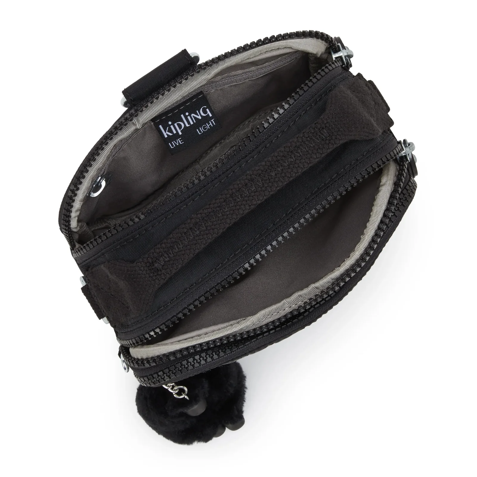 Kipling Kipling Cahir schoudertasje-rugtasje black noir