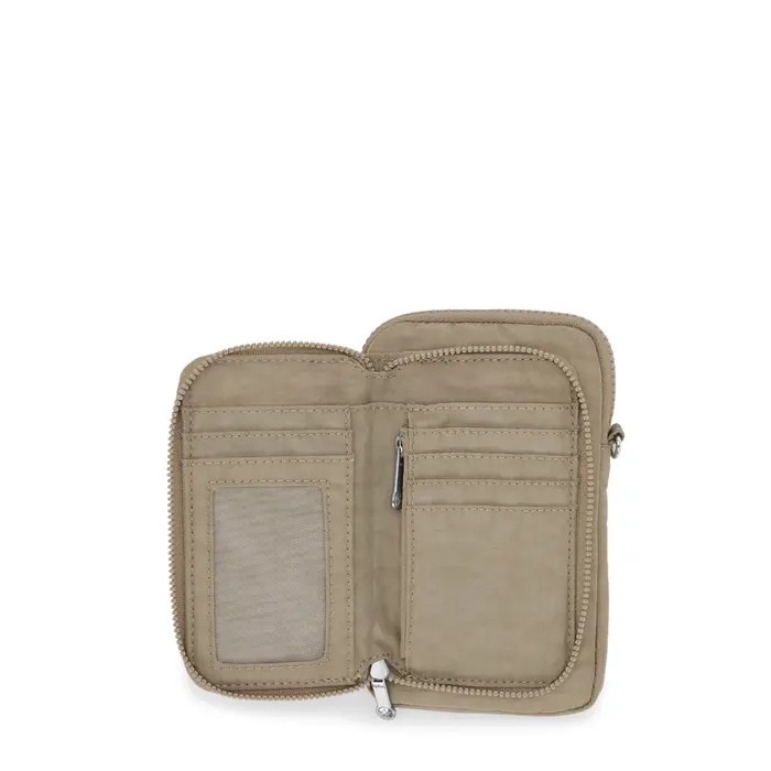 Kipling Kipling Telmo telefoontasje-portemonnee soft taupe
