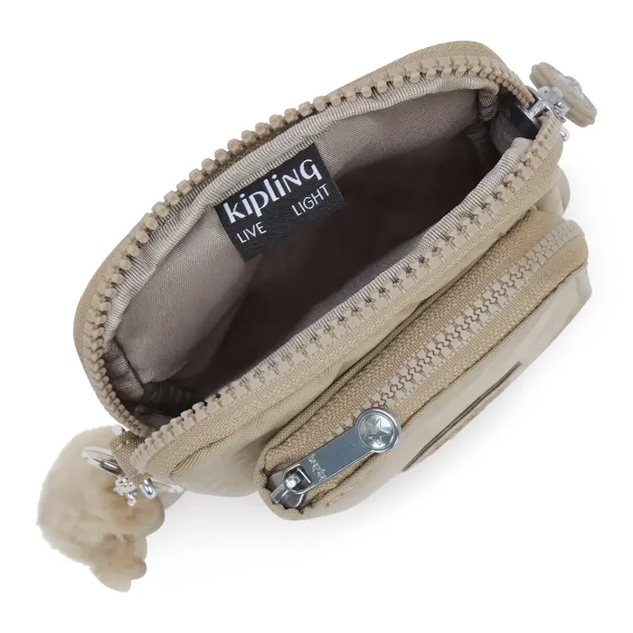 Kipling Kipling Telmo telefoontasje-portemonnee soft taupe