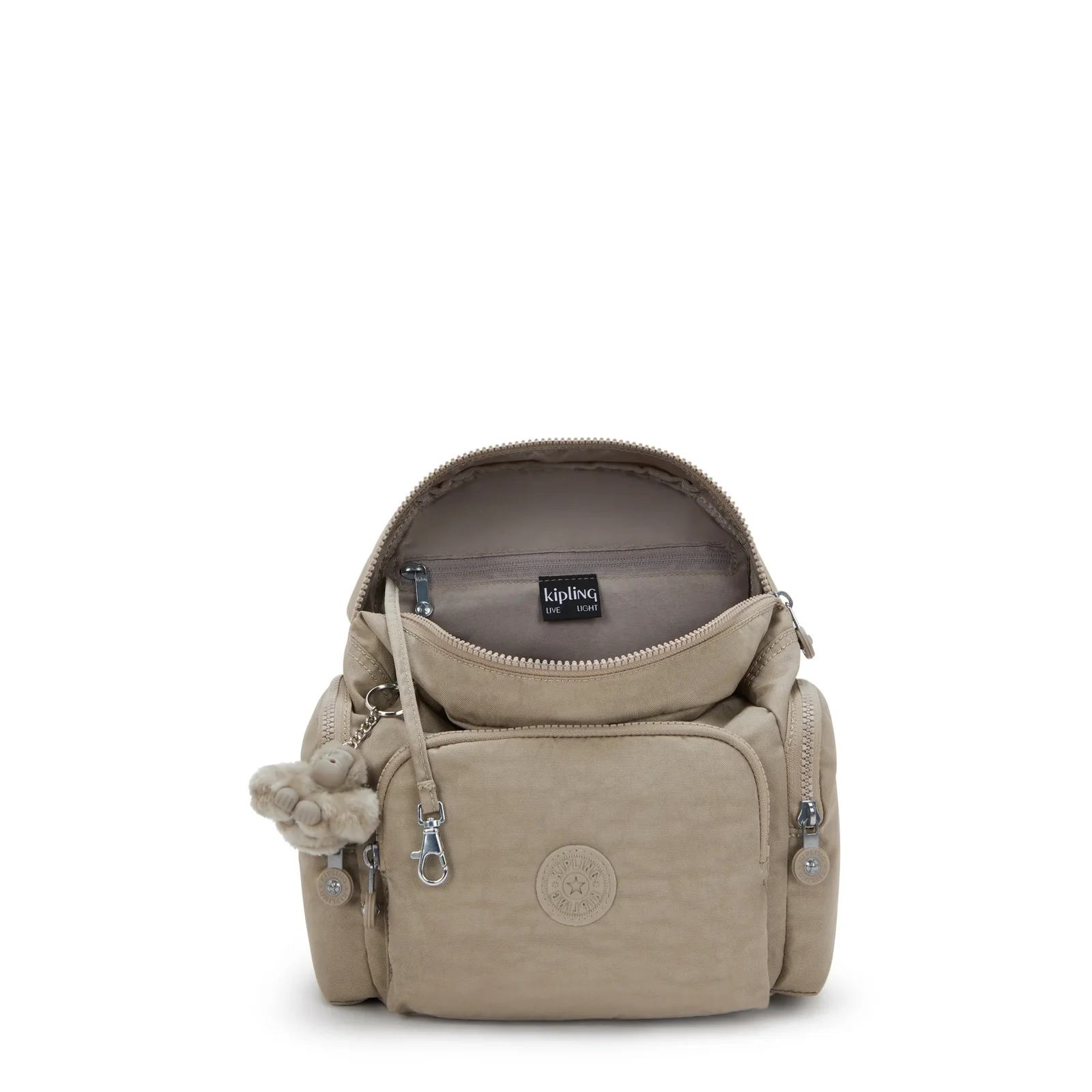 Kipling Kipling City Zip mini rugtasje soft taupe