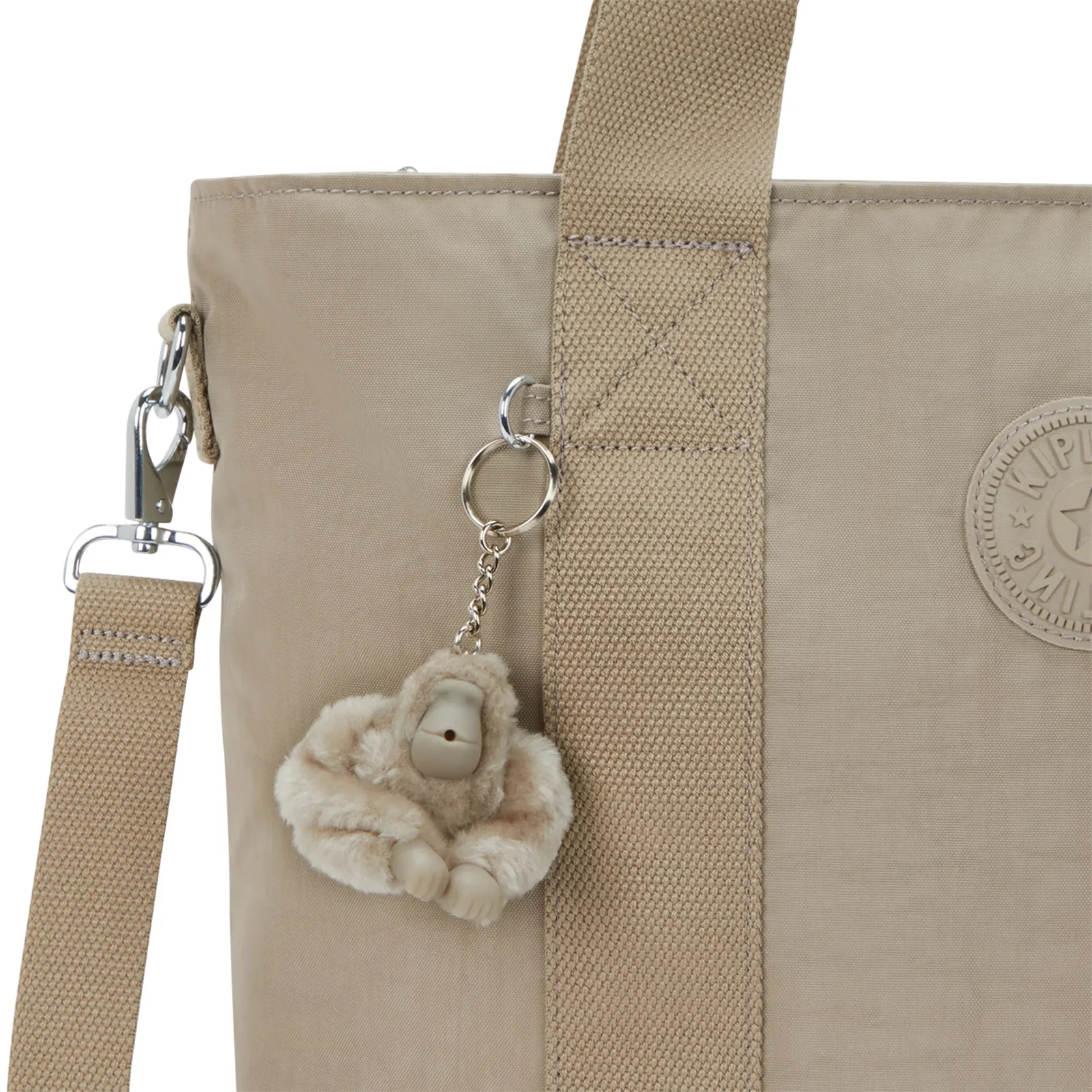 Kipling Kipling Minta L UP shopper-schoudertas soft taupe