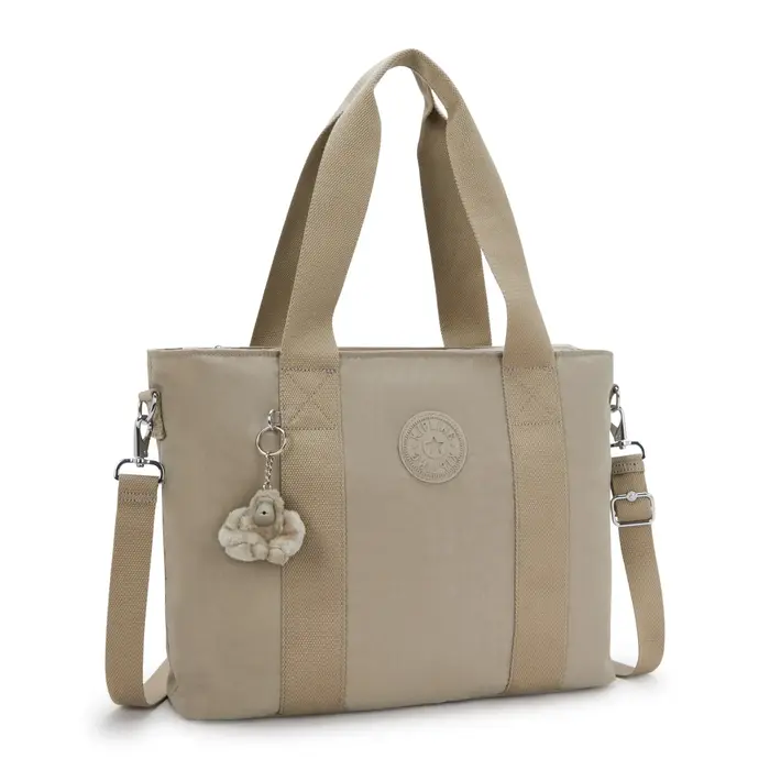 Kipling Kipling Minta L UP shopper-schoudertas soft taupe