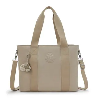 Kipling Minta L UP shopper-schoudertas soft taupe
