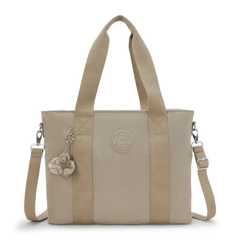 Kipling Kipling Minta L UP shopper-schoudertas soft taupe