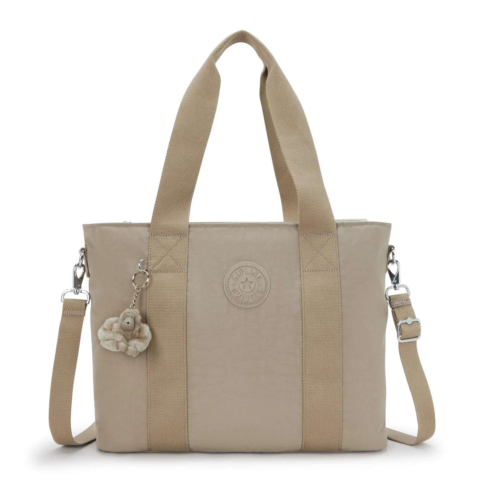 Kipling Kipling Minta L UP shopper-schoudertas soft taupe