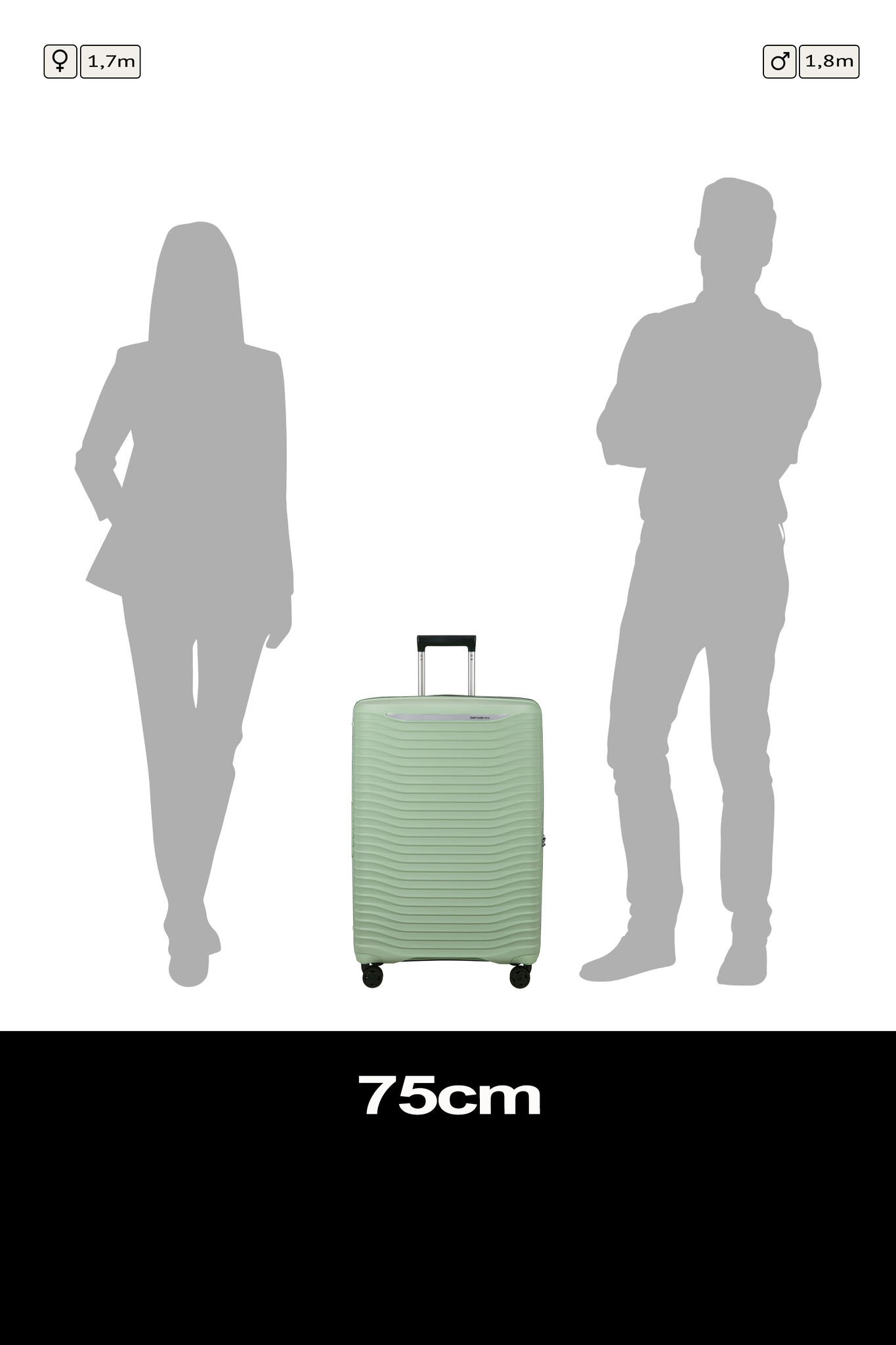 Samsonite Samsonite Upscape spinner 75cm expandable soft sage