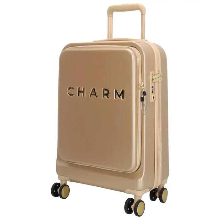 Charm London Charm London Capetown 55cm  15.6" laptop-handbagage-koffer champagne