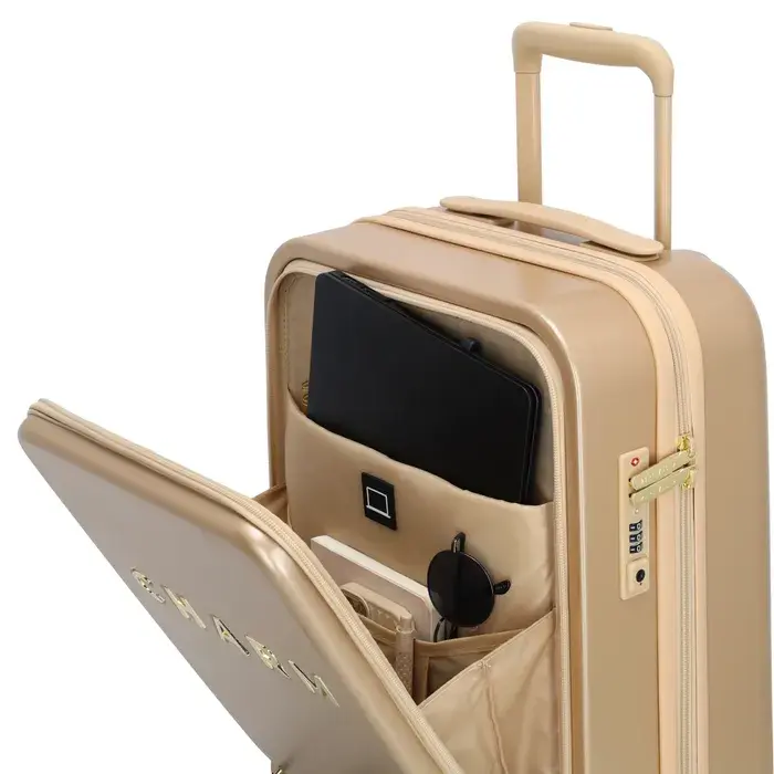 Charm London Charm London Capetown 55cm  15.6" laptop-handbagage-koffer champagne