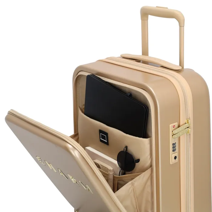 Charm London Charm London Capetown 55cm  15.6" laptop-handbagage-koffer champagne