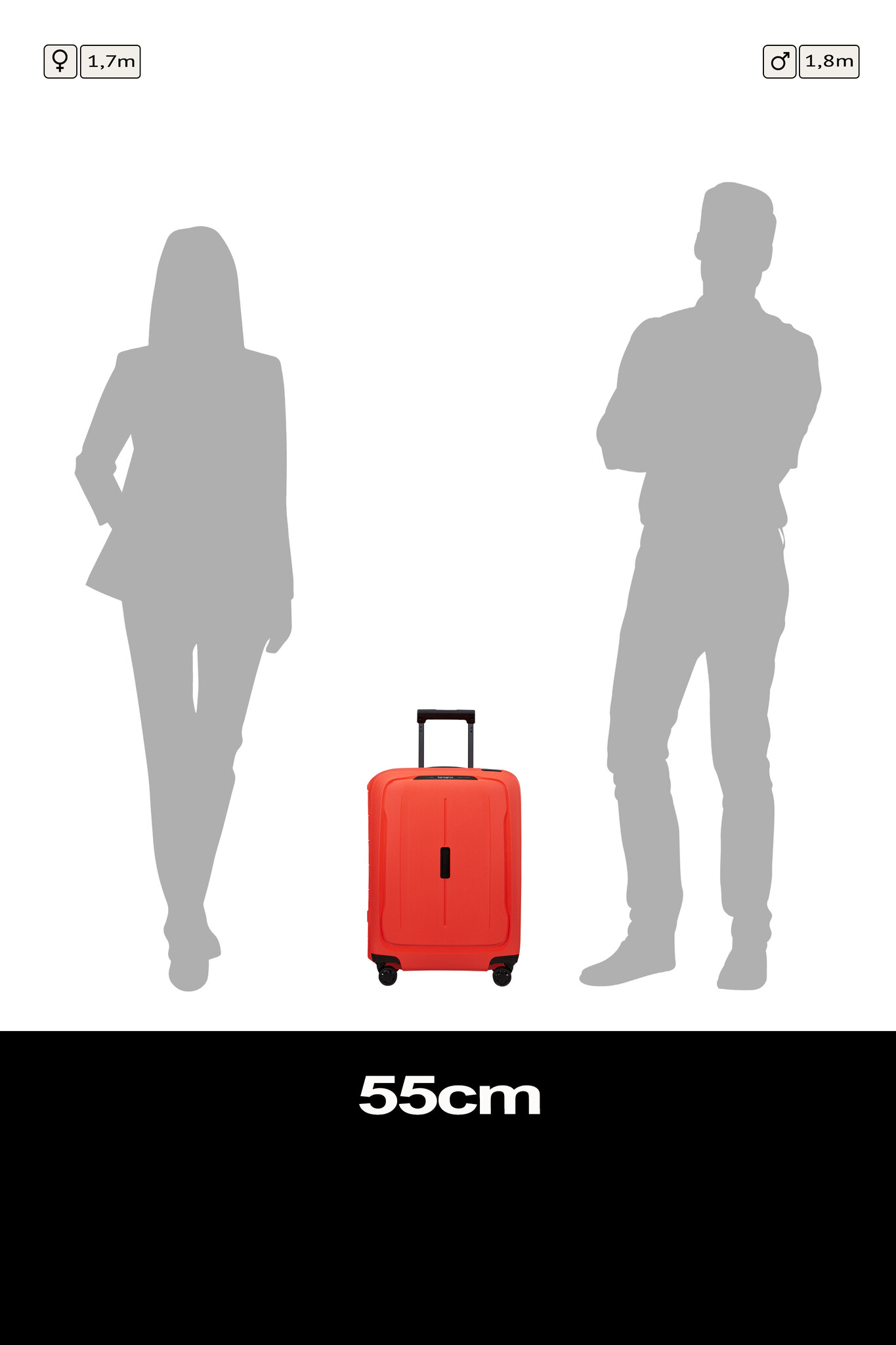 Samsonite Essens spinner 55cm-39L lava