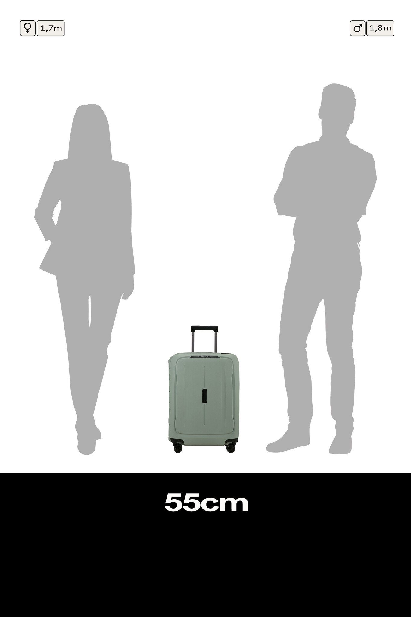 Samsonite Samsonite Essens spinner 55cm-39L sage