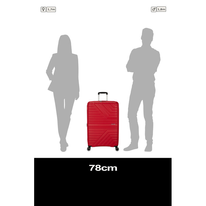 American Tourister Flytwist Spinner 78 reiskoffer EXP true red