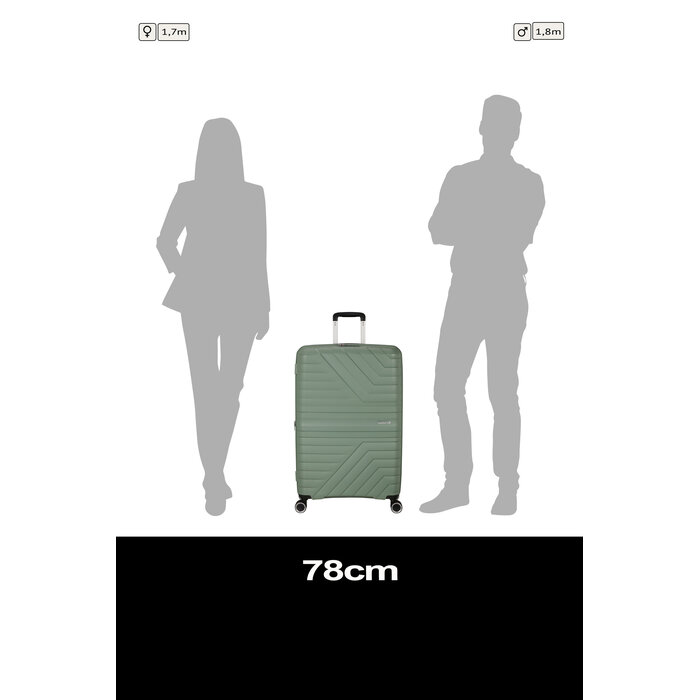 American Tourister Flytwist Spinner 78 reiskoffer EXP botanic green