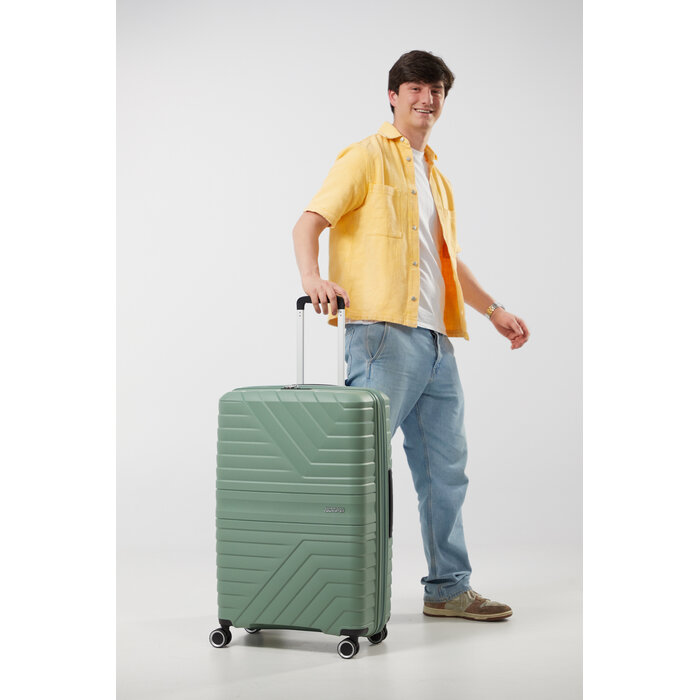 American Tourister Flytwist Spinner 78 reiskoffer EXP botanic green