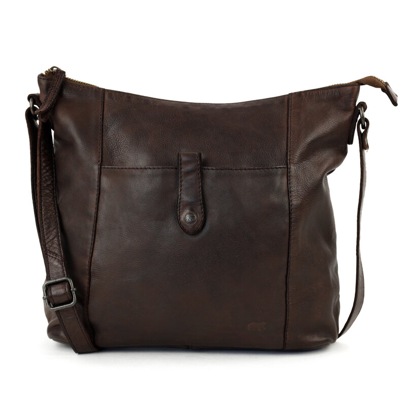 Bear Design Sophia leren schoudertas bruin