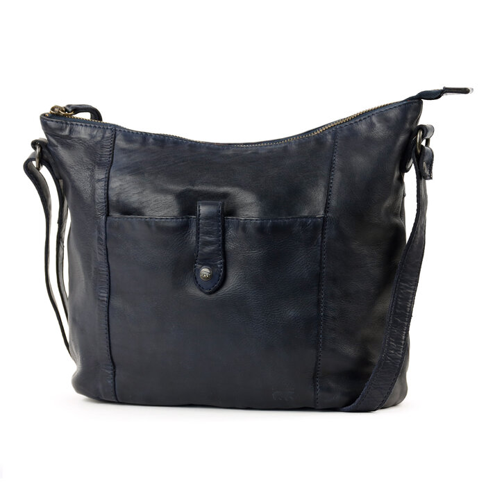 Bear Design Sophia leren schoudertas blauw