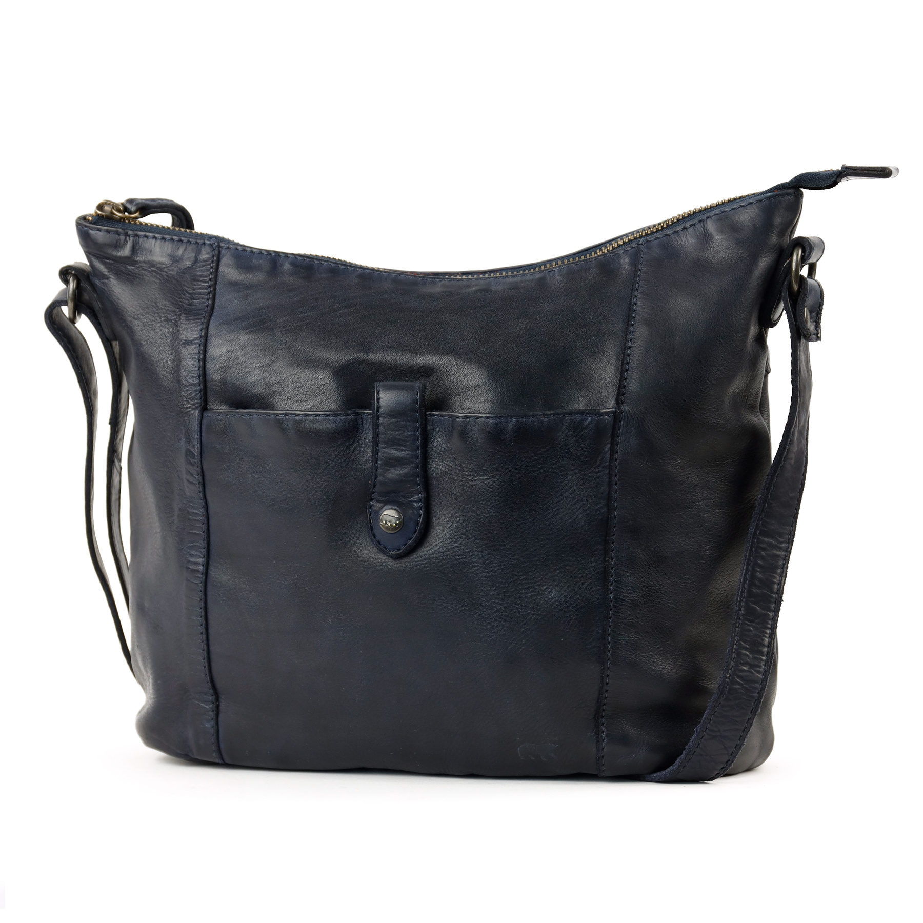 Bear Design Sophia leren schoudertas blauw