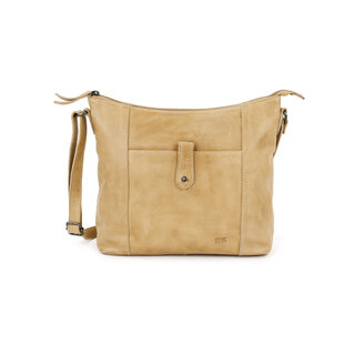 Sophia leren schoudertas baltic beige
