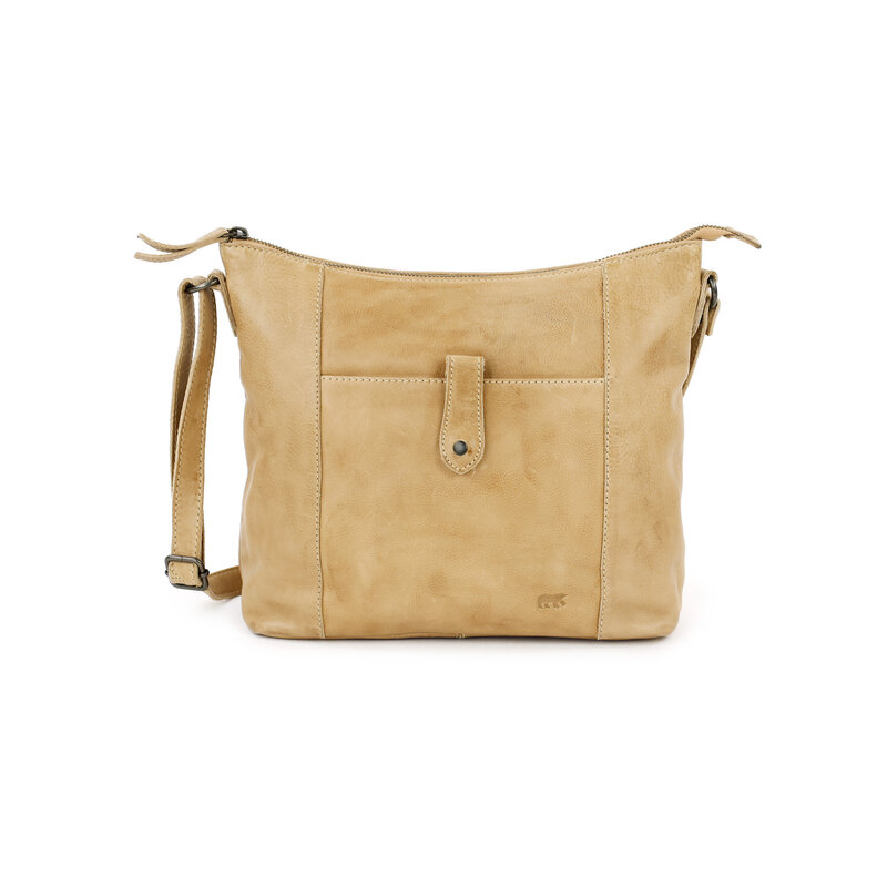 Bear Design Sophia leren schoudertas baltic beige