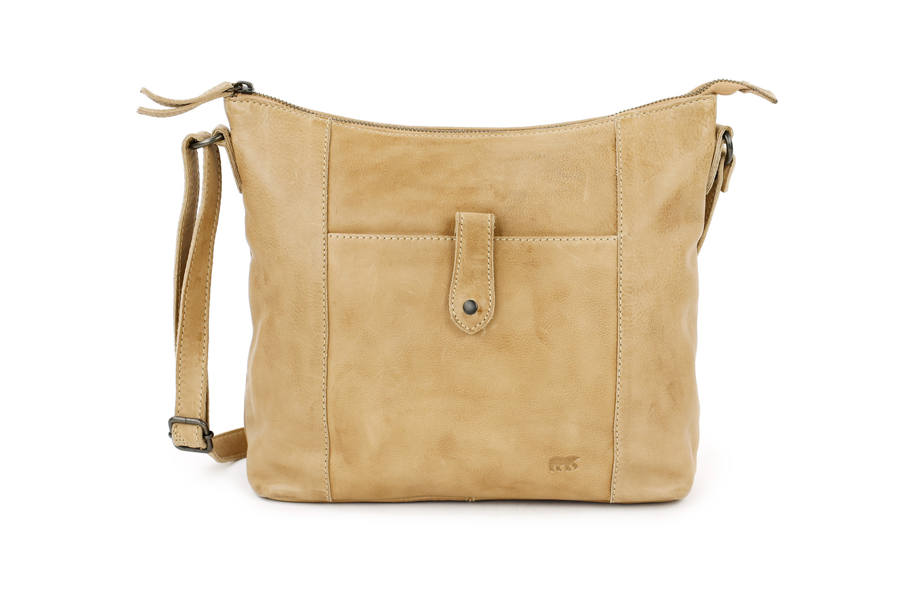 Bear Design Sophia leren schoudertas baltic beige