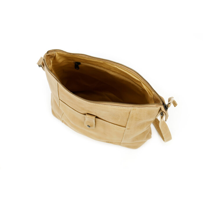 Bear Design Sophia leren schoudertas baltic beige