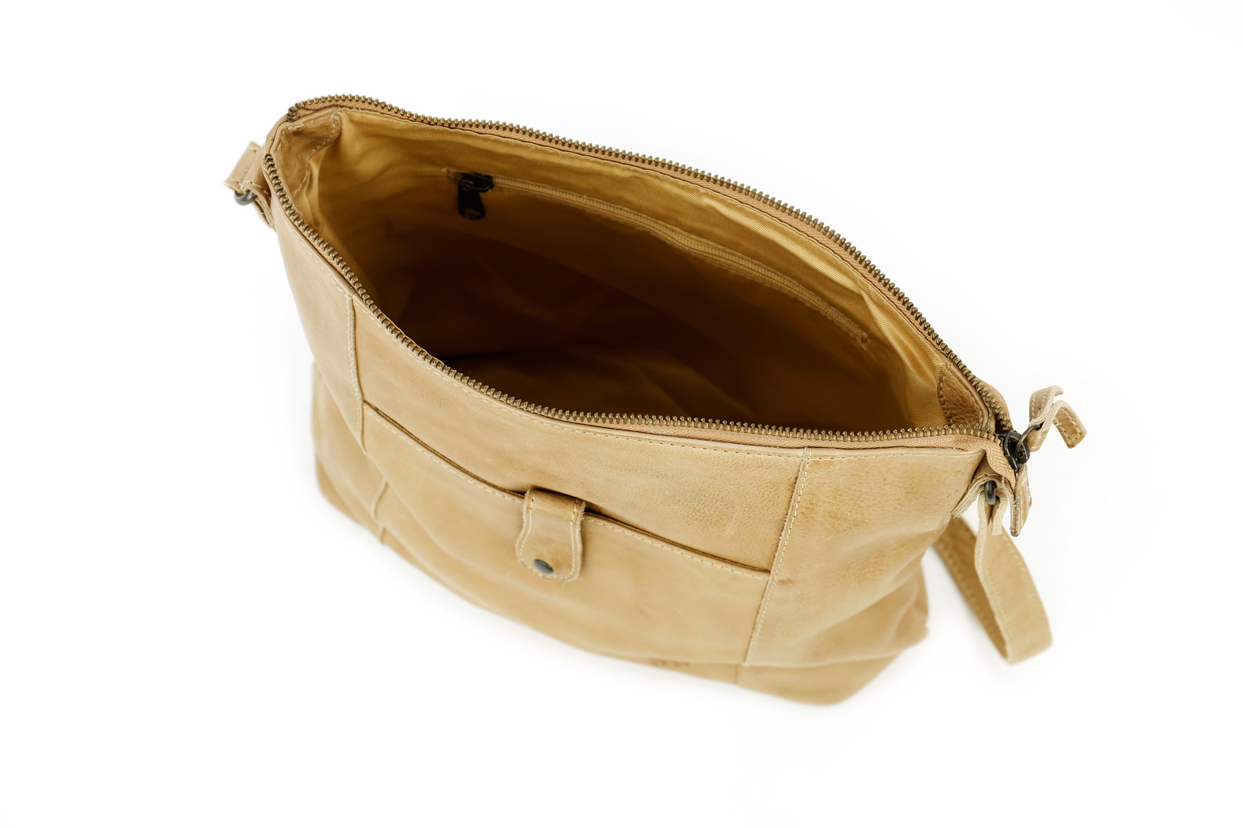 Bear Design Sophia leren schoudertas baltic beige