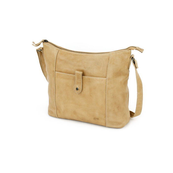 Bear Design Sophia leren schoudertas baltic beige