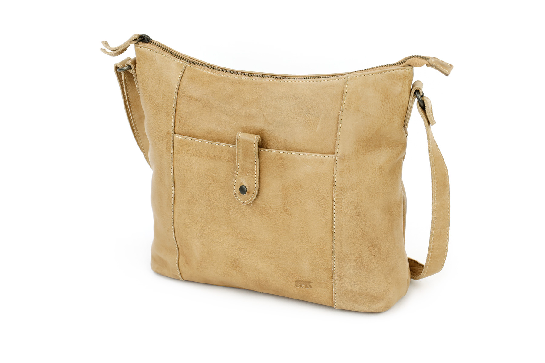 Bear Design Sophia leren schoudertas baltic beige
