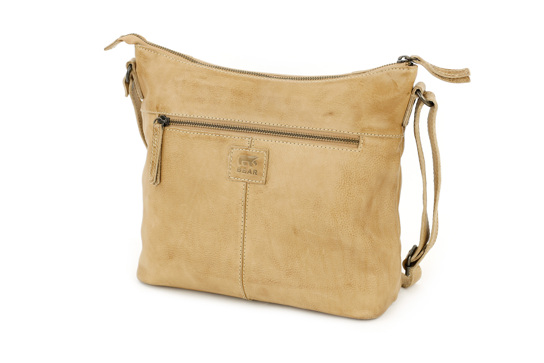 Bear Design Sophia leren schoudertas baltic beige