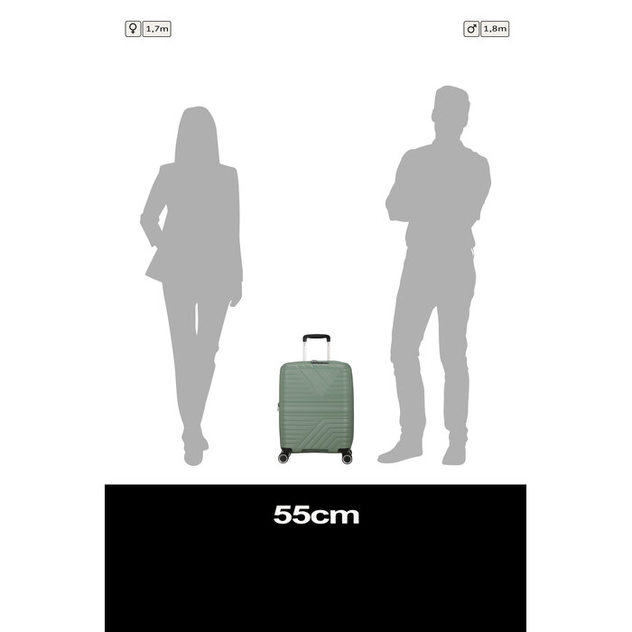 American Tourister American Tourister Flytwist 55 cm EXP. Spinner botanic green