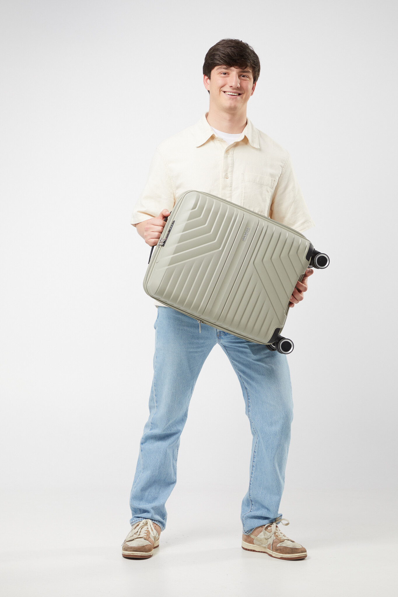 American Tourister American Tourister Flytwist 55 cm EXP. Spinner sandstone
