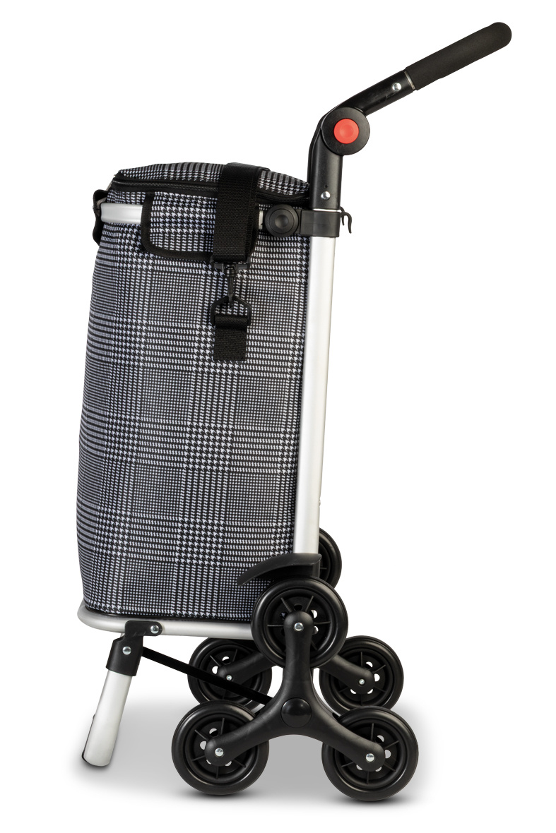 Punta  Steps boodschappenkar zwart/wit