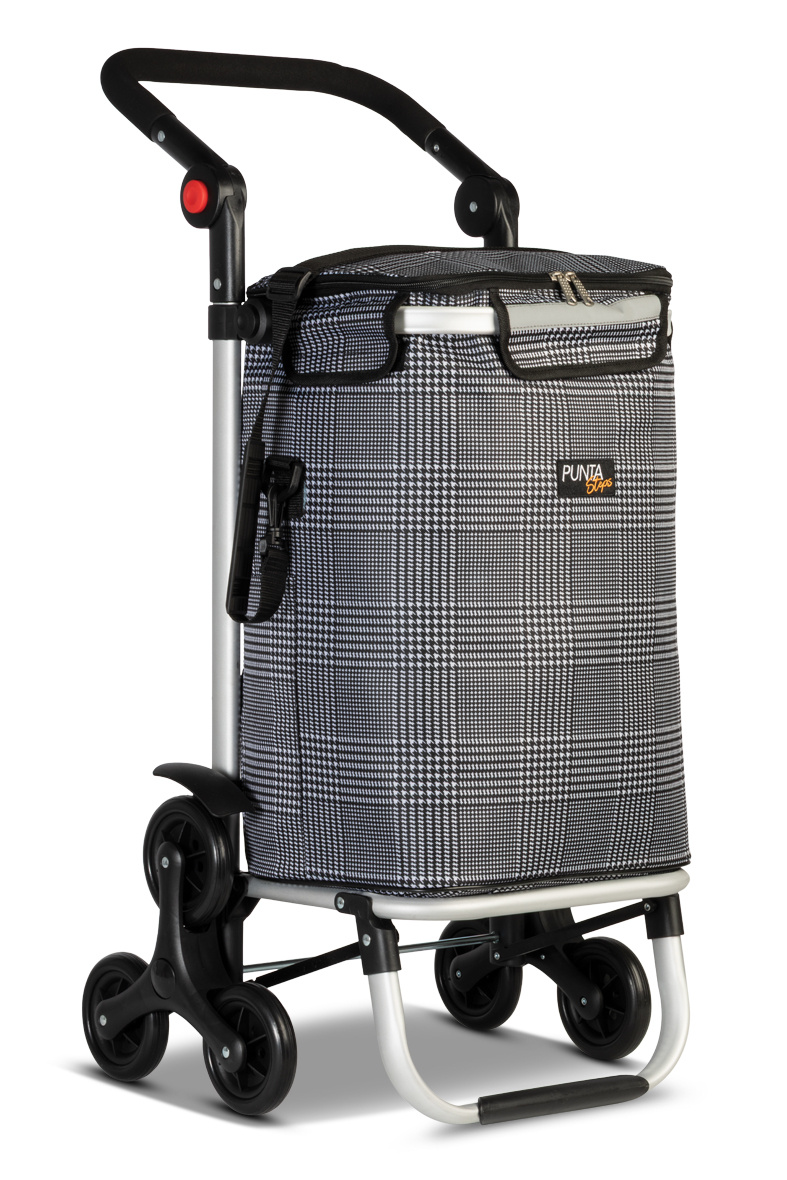 Punta  Steps boodschappenkar zwart/wit