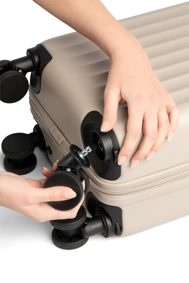 Worldpack trolley underseater 40x30x20cm-afneembare wielen beige