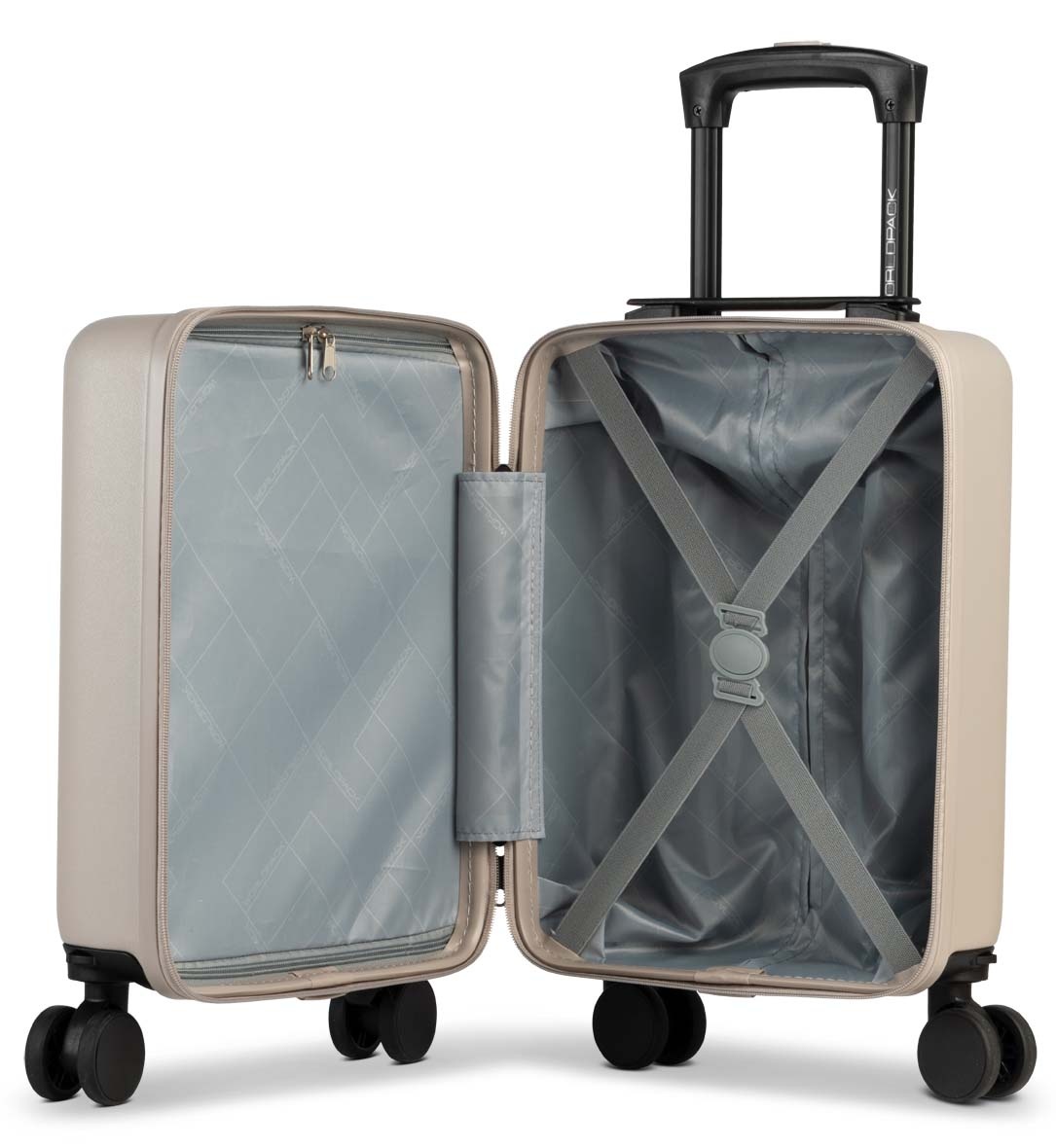 Worldpack trolley underseater 40x30x20cm-afneembare wielen beige
