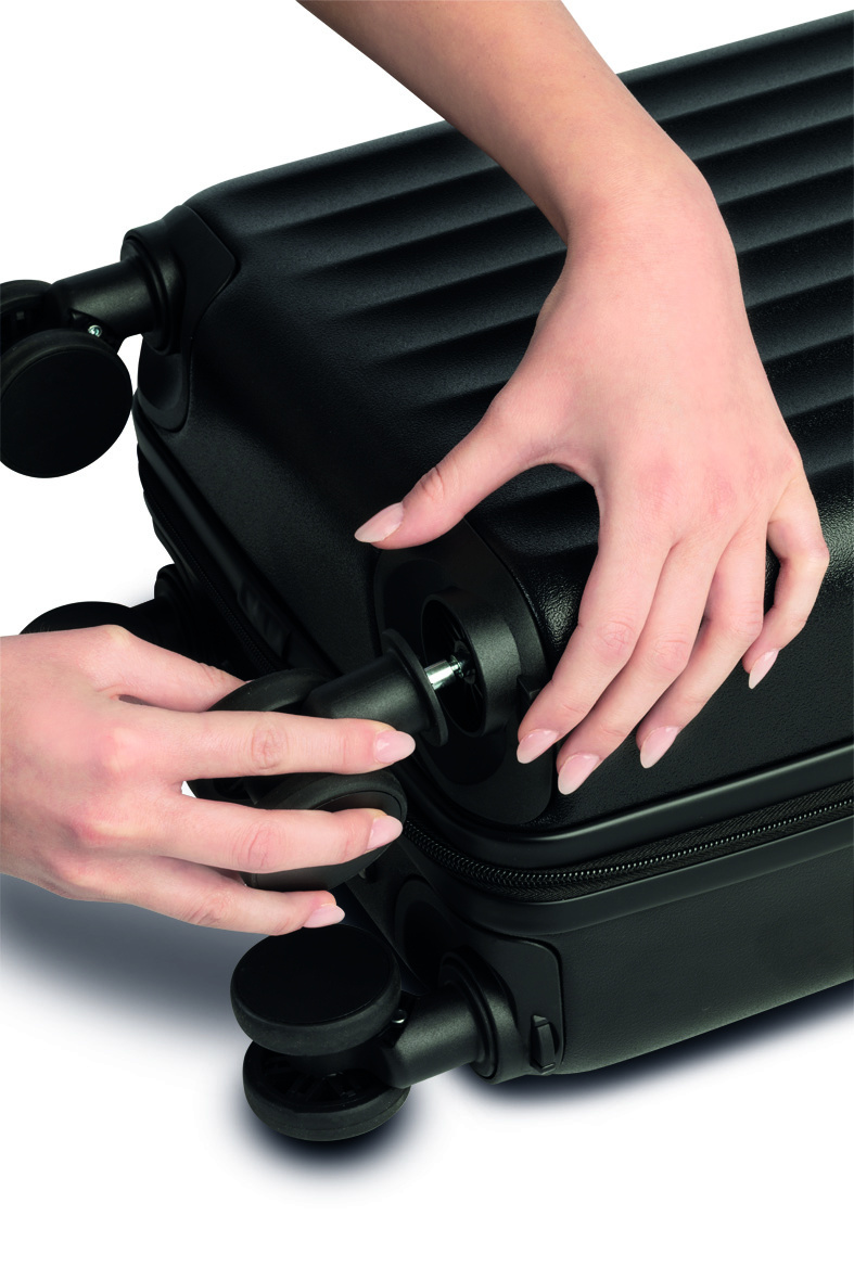 Worldpack trolley underseater 40x30x20cm-afneembare wielen zwart
